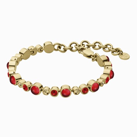 Dyrberg Kern Sascha Gold Bracelet - Red